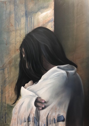 Peinture intitulée "Solitude" par Ignác Godó, Œuvre d'art originale, Huile