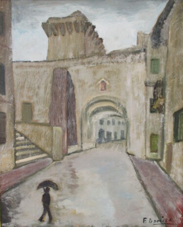 Malerei mit dem Titel "Pont du Sant Roc av…" von Ferran Gomila, Original-Kunstwerk, Öl