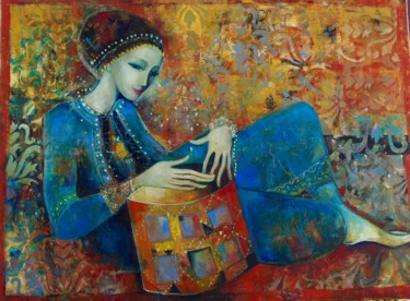 Malerei mit dem Titel "Helen" von Elena Injia, Original-Kunstwerk, Öl