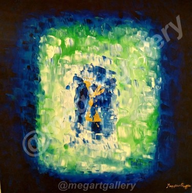 Ζωγραφική με τίτλο "Blue Angel" από Gogo Makrugiannh, Αυθεντικά έργα τέχνης, Λάδι