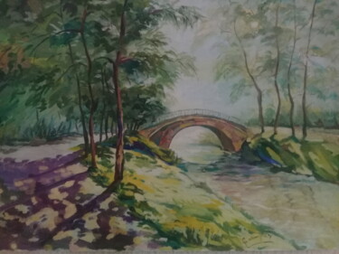 Pintura intitulada "nature" por Gohar Papikyan, Obras de arte originais, Óleo
