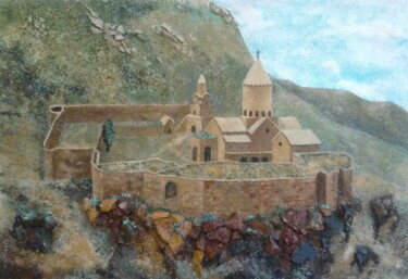"Tater 2011" başlıklı Heykel Gohar Papikyan tarafından, Orijinal sanat, Mozaik Ahşap Sedye çerçevesi üzerine monte edilmiş