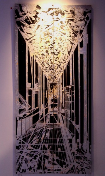 Peinture intitulée "couloir" par Gohier Bertrand, Œuvre d'art originale, Autre
