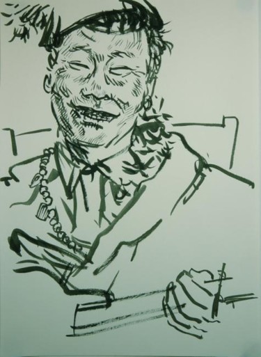 绘画 标题为“Le garcon 2” 由Hao Wu, 原创艺术品