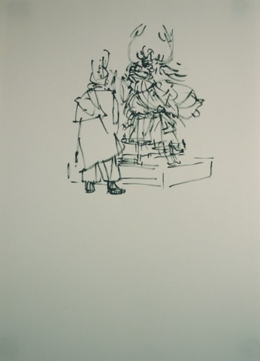 绘画 标题为“跳神9” 由Hao Wu, 原创艺术品