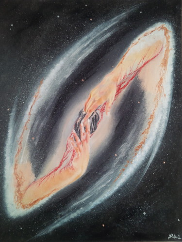 Painting titled "From the Stardust" by Gokul C, Original Artwork, Oil