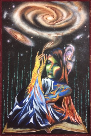 Painting titled "Unknown Knowledge" by Gokul C, Original Artwork, Oil