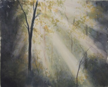 Картина под названием ""The magic of sun"" - Валерия Кемпи, Подлинное произведение искусства, Акварель