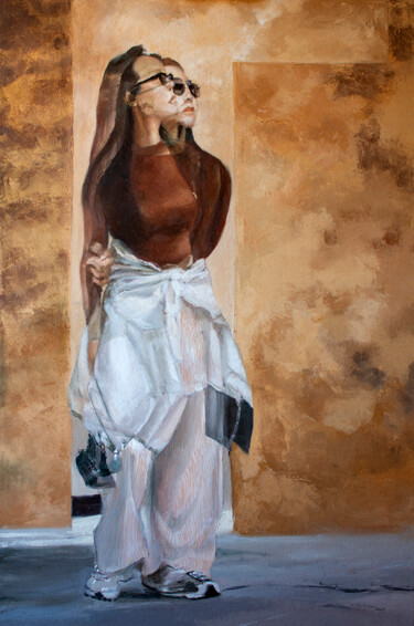 Картина под названием "Eva" - Golgota, Подлинное произведение искусства, Масло Установлен на Деревянная рама для носилок