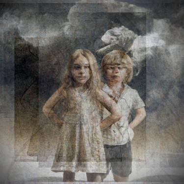 Digital Arts titled "Kinder" by Golly Hertlein, Original Artwork, Digital Painting