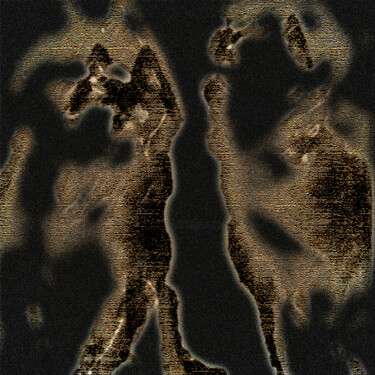 Arte digital titulada "Dogs" por Golly Hertlein, Obra de arte original, Pintura Digital