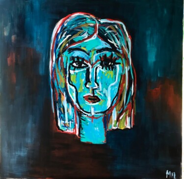 Painting titled "Womanity" by Gomariart, Original Artwork, Acrylic