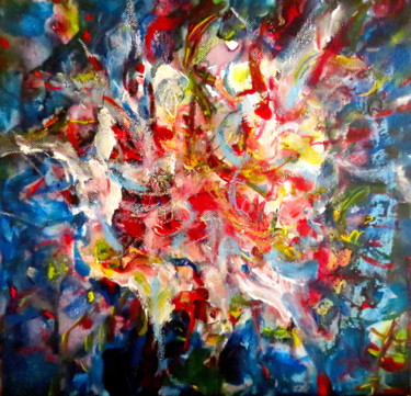 Pintura titulada "primigenio-impulso.…" por Cristián, Obra de arte original, Acrílico