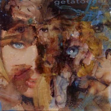 Collages intitulée "Getatoeeerd" par Kv, Œuvre d'art originale