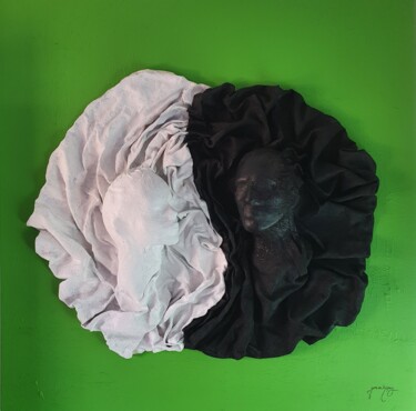 Malerei mit dem Titel "Yin Yang" von Gonca Kopuz, Original-Kunstwerk, Acryl