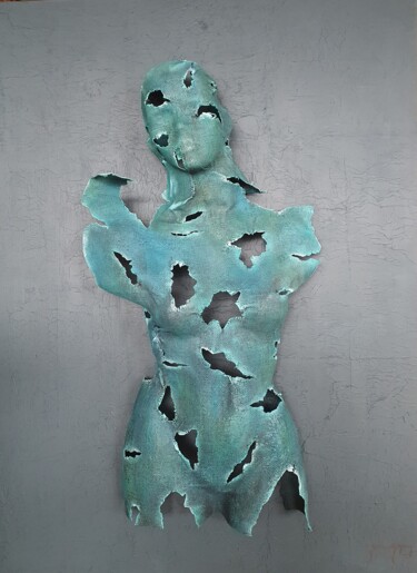 Escultura intitulada "Bronze I" por Gonca Kopuz, Obras de arte originais, Tecido