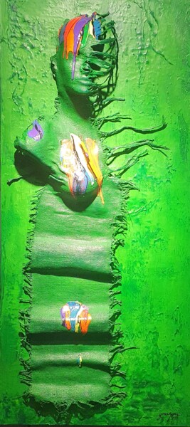 Painting titled "Follow The Light" by Gonca Kopuz, Original Artwork, Acrylic