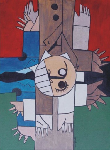 Pintura intitulada "Bandeira" por Gonçalo Condeixa, Obras de arte originais