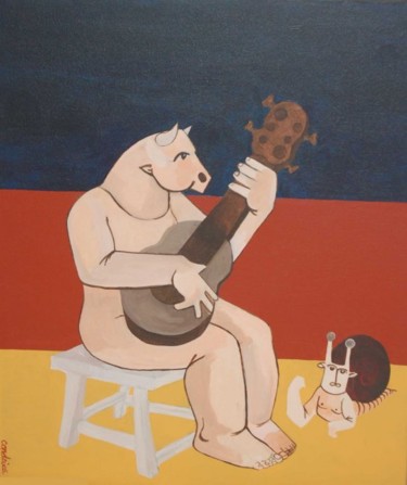 Pintura intitulada "cantigas de amigo" por Gonçalo Condeixa, Obras de arte originais