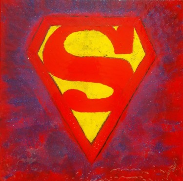 Painting titled "Super" by Gonzalez, Original Artwork, Acrylic Mounted on Wood Stretcher frame
