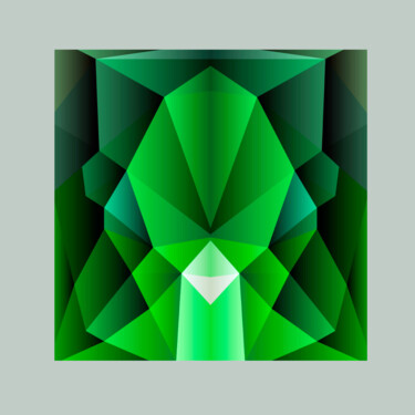 Arts numériques intitulée "Geometric Dream 12" par Gonzalo Daino, Œuvre d'art originale, Peinture numérique