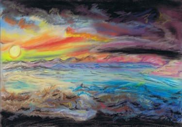 An unexpected storm Drawing titled "An unexpected storm" by Svetlana Gudilova, Original Art, Pastel