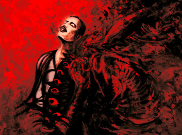 Pittura intitolato "Freddie Mercury 02…" da Miki De Goodaboom, Opera d'arte originale, Acrilico