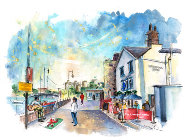 Painting titled "The Liverpool Arms…" by Miki De Goodaboom, Original Artwork, Watercolor