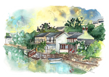 Anglesey 01 Painting titled "Anglesey 01" by Miki De Goodaboom, Original Art, Watercolor