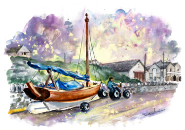 Anglesey 04 Painting titled "Anglesey 04" by Miki De Goodaboom, Original Art, Watercolor
