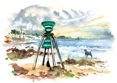 「Cemaes Bay 03」というタイトルの絵画 Miki De Goodaboomによって, オリジナルのアートワーク, 水彩画