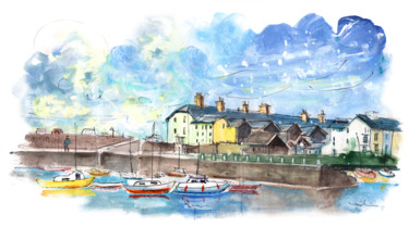 Painting titled "Aberystwyth 01" by Miki De Goodaboom, Original Artwork, Watercolor