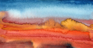 Peinture intitulée "Dawn 37 bis" par Miki De Goodaboom, Œuvre d'art originale, Aquarelle