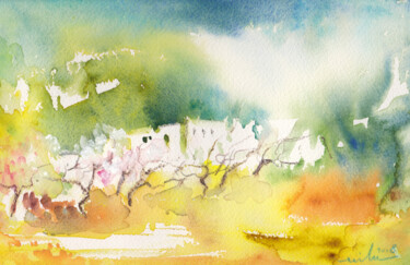 Painting titled "Midday 20" by Miki De Goodaboom, Original Artwork, Watercolor