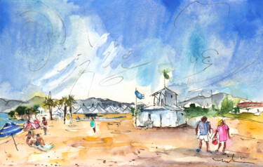 Painting titled "Saint-Cyprien 01" by Miki De Goodaboom, Original Artwork, Watercolor
