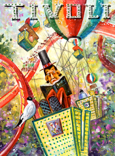Painting titled "The Storyteller Of…" by Miki De Goodaboom, Original Artwork, Watercolor