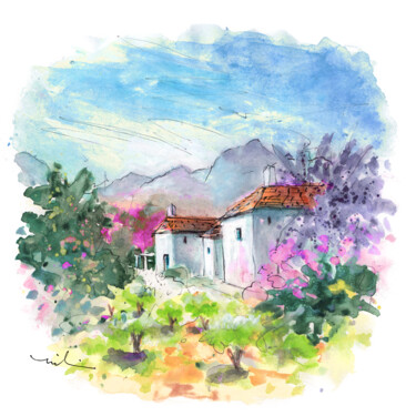 Peinture intitulée "a Finca In Turre 05" par Miki De Goodaboom, Œuvre d'art originale, Aquarelle