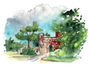 "Penrhyn Castle in W…" başlıklı Tablo Miki De Goodaboom tarafından, Orijinal sanat, Suluboya