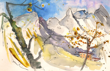 Pintura titulada "Carrara 01" por Miki De Goodaboom, Obra de arte original, Acuarela