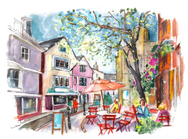 Painting titled "Totnes 05" by Miki De Goodaboom, Original Artwork, Watercolor