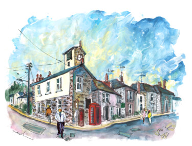 Painting titled "Mousehole 08" by Miki De Goodaboom, Original Artwork, Watercolor