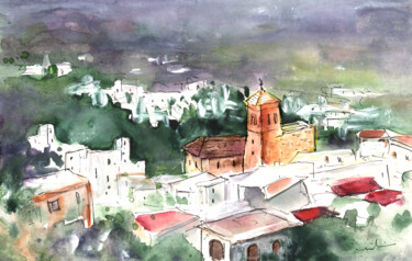 「Nijar Panoramic」というタイトルの絵画 Miki De Goodaboomによって, オリジナルのアートワーク, 水彩画