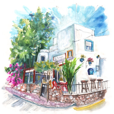 Painting titled "Bar La Mandragora I…" by Miki De Goodaboom, Original Artwork, Watercolor