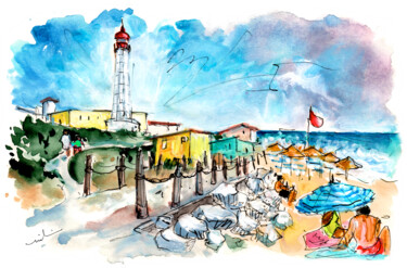 Картина под названием "Farol island 09" - Miki De Goodaboom, Подлинное произведение искусства, Акварель