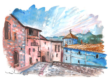 绘画 标题为“Albarracin 01” 由Miki De Goodaboom, 原创艺术品, 水彩