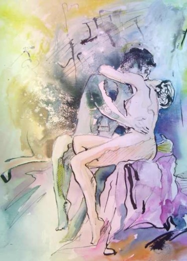 Pittura intitolato "Eroscape 09 Paralle…" da Miki De Goodaboom, Opera d'arte originale, Olio