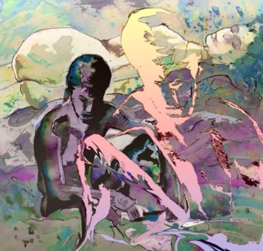Painting titled "Eroscape 10 Paralle…" by Miki De Goodaboom, Original Artwork, Oil