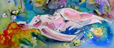 Pittura intitolato "Eroscape 11 Paralle…" da Miki De Goodaboom, Opera d'arte originale, Olio