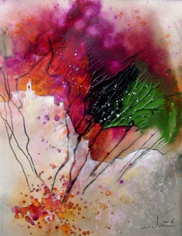 Картина под названием "The Leaf" - Miki De Goodaboom, Подлинное произведение искусства, Масло