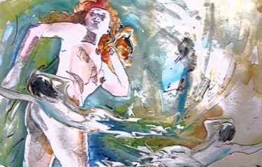 Pittura intitolato "Eroscape 12 Paralle…" da Miki De Goodaboom, Opera d'arte originale, Olio